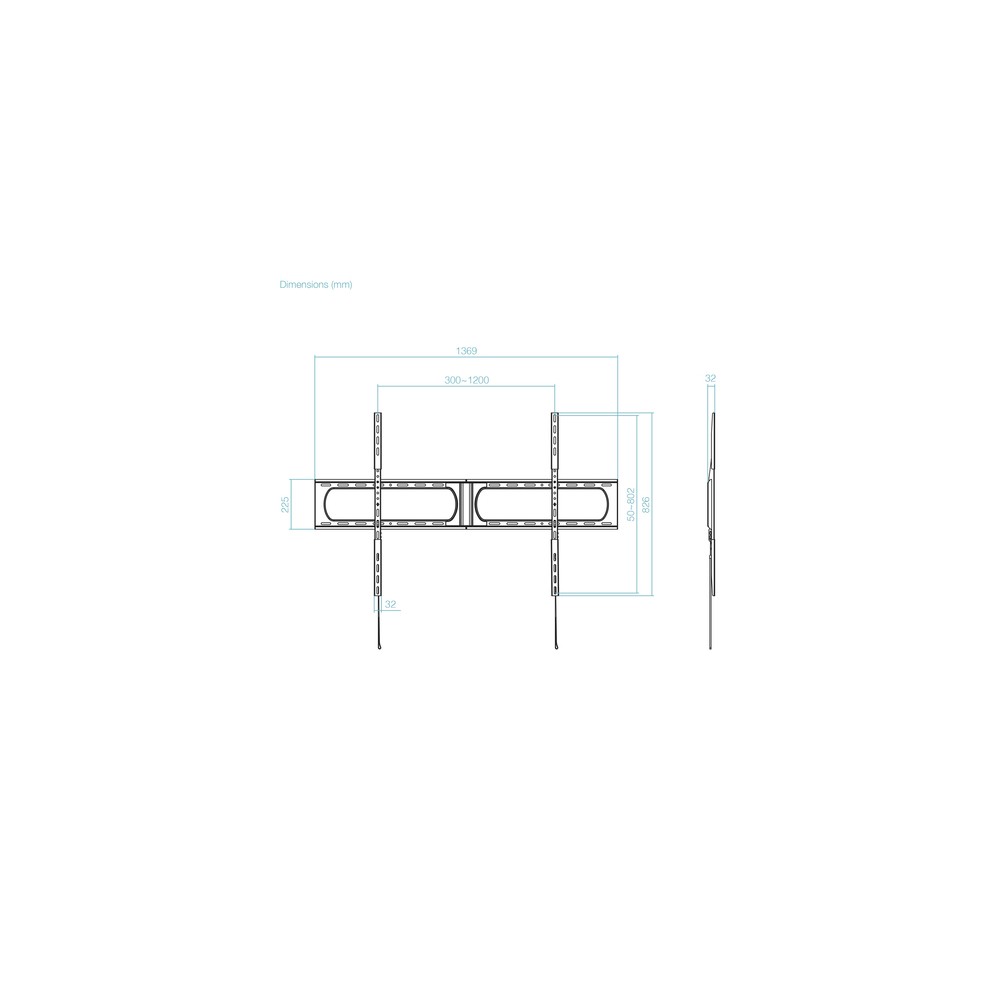 Soporte Pared TooQ LP37140F-B Fijo para Pantallas 37-140" hasta 125 kg - Imagen 10