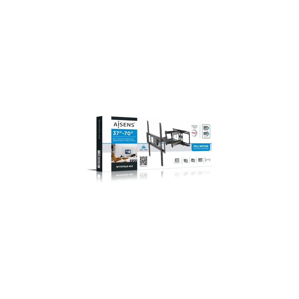 Soporte Pared Aisens WT70TSLE-023 Inclinable, orientable para Pantallas 37-70" hasta 40 kg - Imagen 9