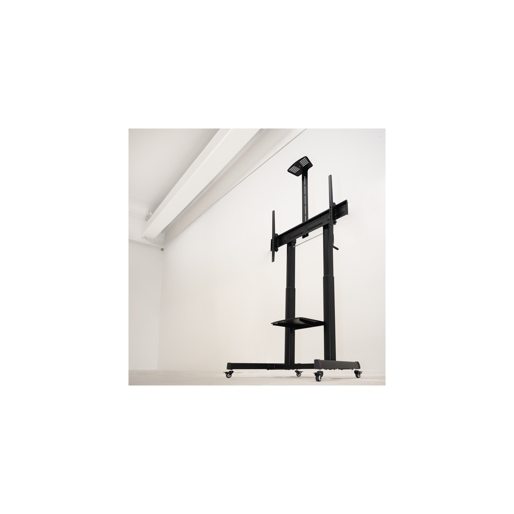 Soporte Suelo TooQ FS20406HM-B Inclinable, con ruedas para Pantallas 60-100" hasta 120 kg - Imagen 8