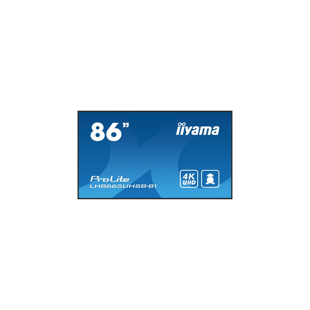 Iiyama 86 LCD UHD BLACK LH8665UHSB-B1 - Imagen 2