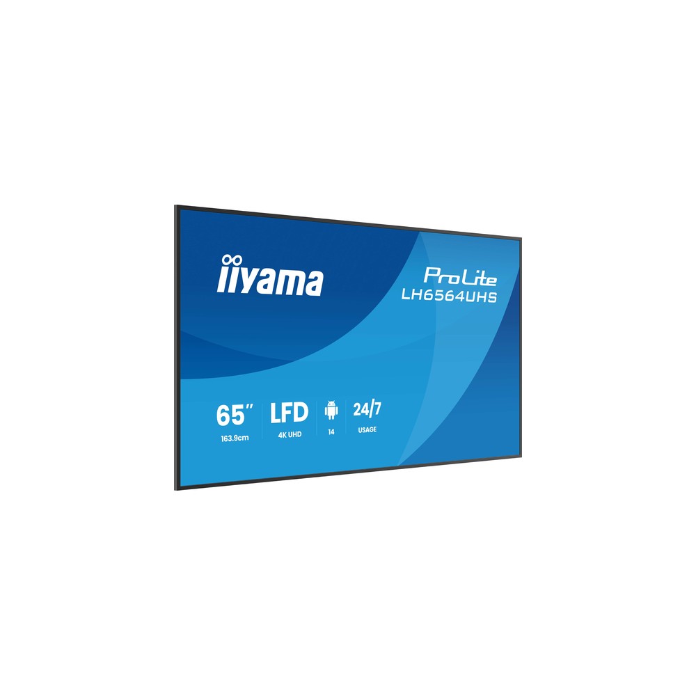 iiyama ProLite LH6564UHS-B1AG 65" 4K UHD VA 500 nits Android 14 24/7 - Imagen 5