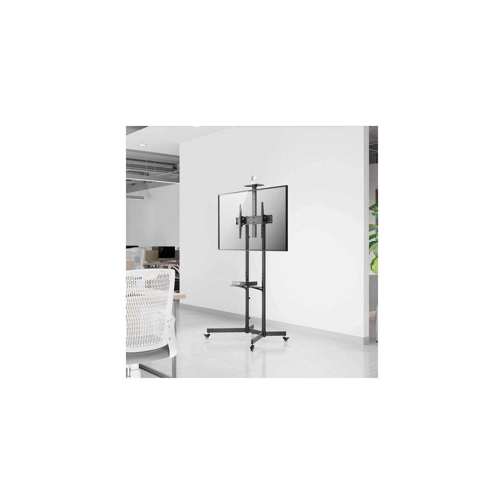 Soporte Suelo Aisens FT70TE-335 Inclinable, con ruedas para Pantallas 37-70" hasta 45 kg - Imagen 7