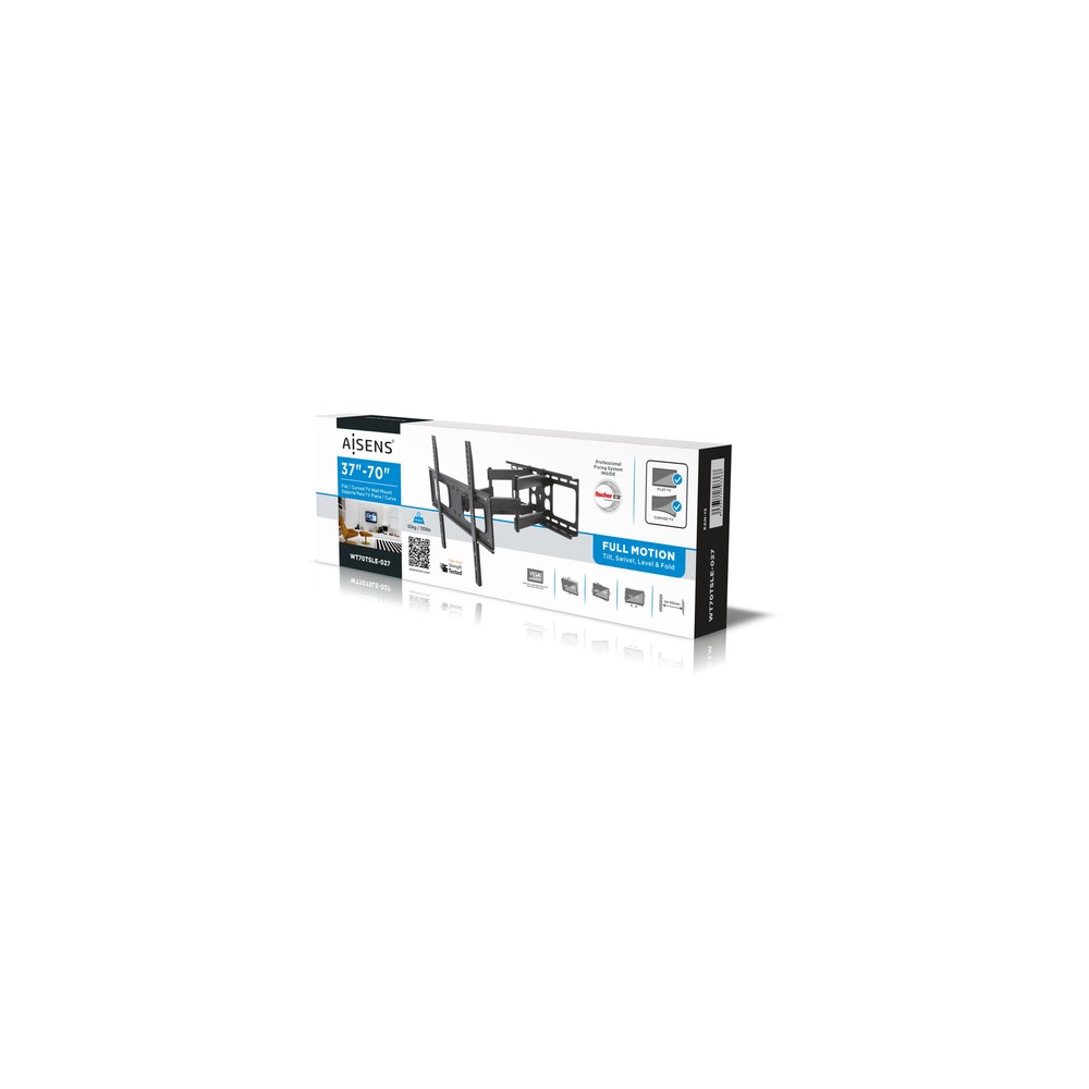 Soporte Pared Aisens WT70TSLE-027 Inclinable, orientable para Pantallas 37-70" hasta 50 kg - Imagen 9