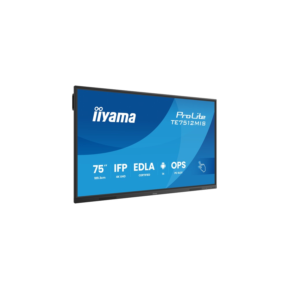 Monitor Interactivo iiyama TE7512MIS-B4AG 75" 4K UHD Android 14 Táctil 40 Puntos - Imagen 2