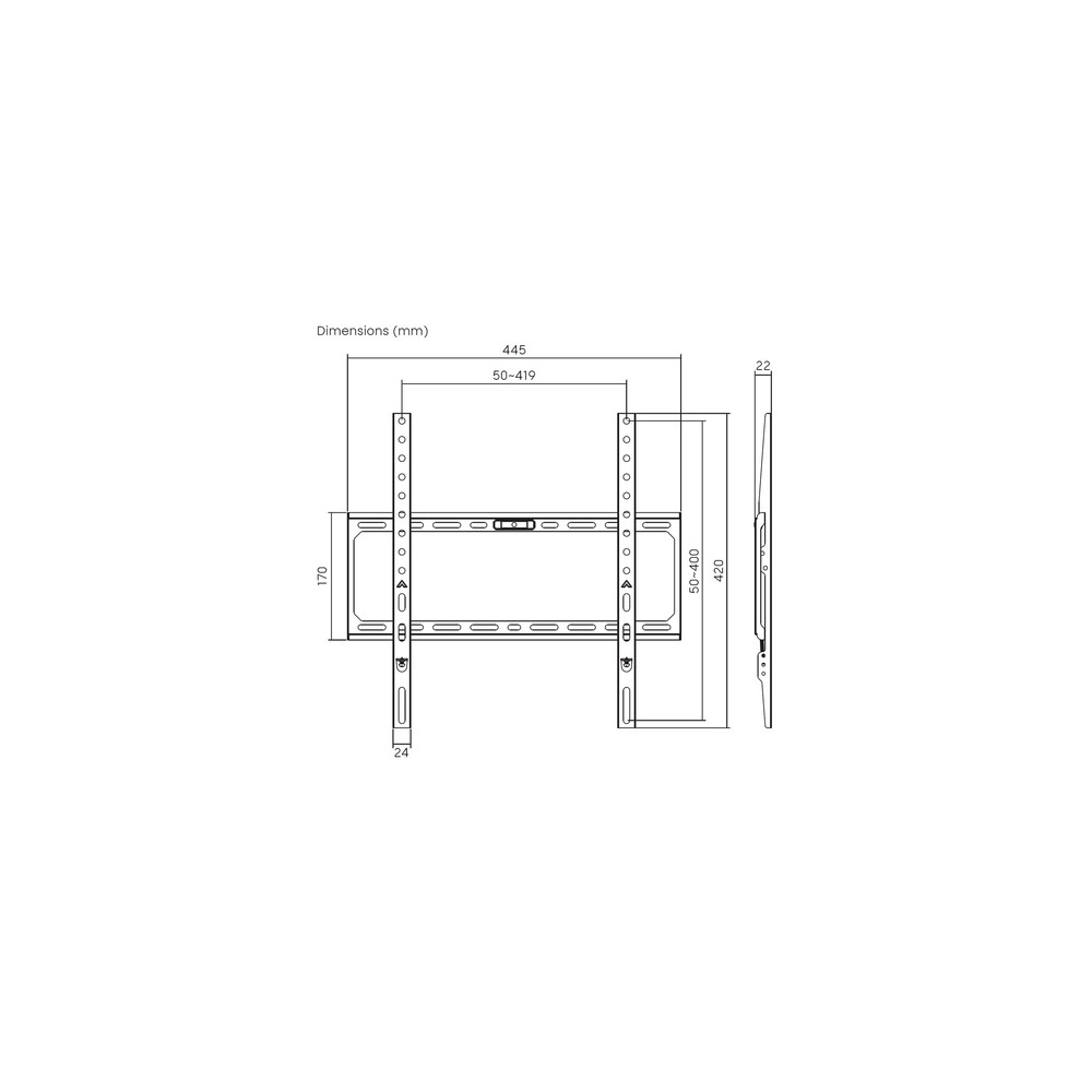 Soporte Pared Aisens WT75F-389 Fijo para Pantallas 32-75" hasta 45 kg - Imagen 8