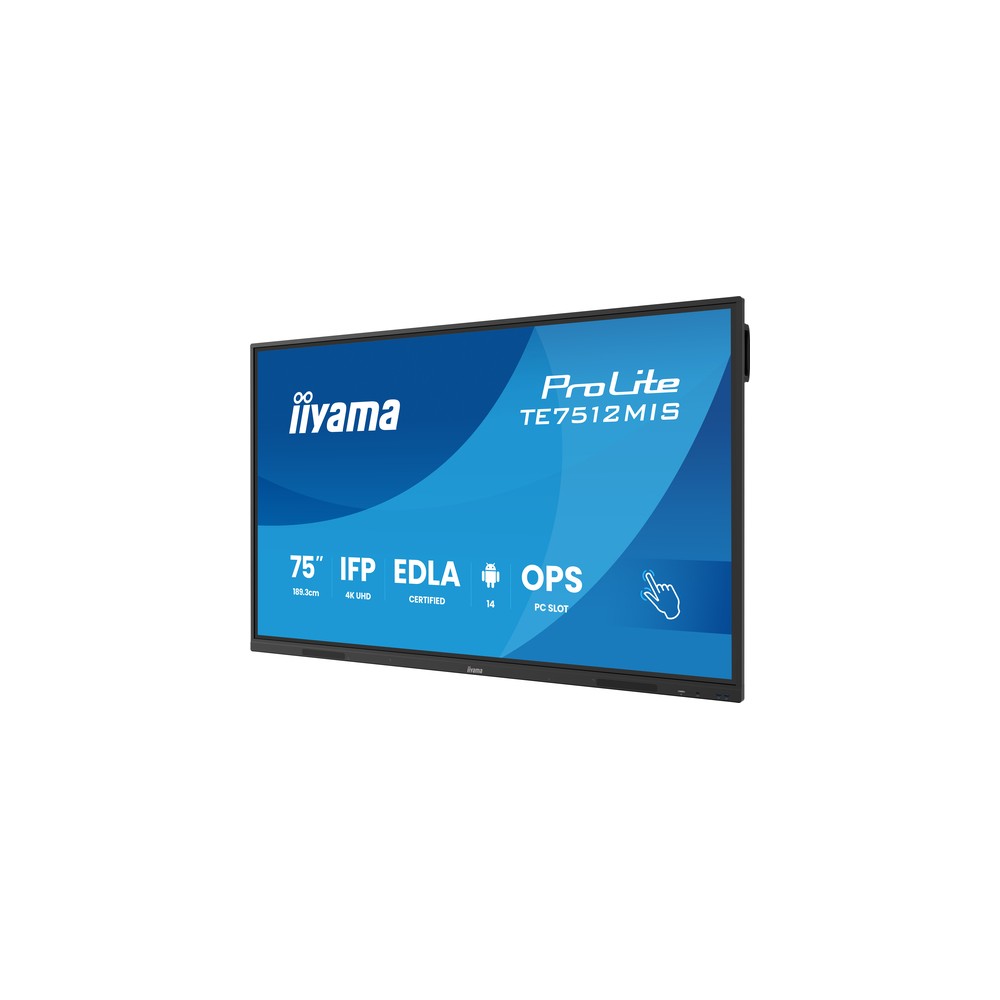 Monitor Interactivo iiyama TE7512MIS-B4AG 75" 4K UHD Android 14 Táctil 40 Puntos - Imagen 4