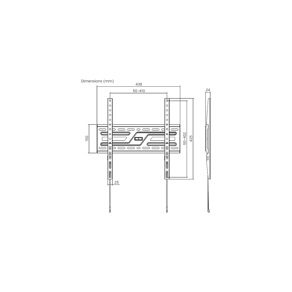 Soporte Pared Aisens WT75F-309 Fijo para Pantallas 32-75" hasta 75 kg - Imagen 8
