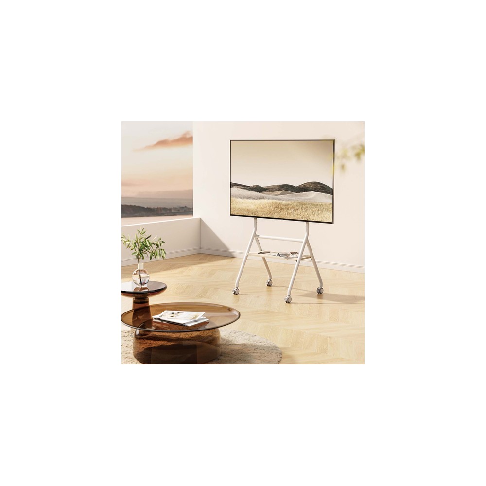 Soporte Suelo Aisens FT86FE-331 Con ruedas para Pantallas 37-86" hasta 50 kg - Imagen 6