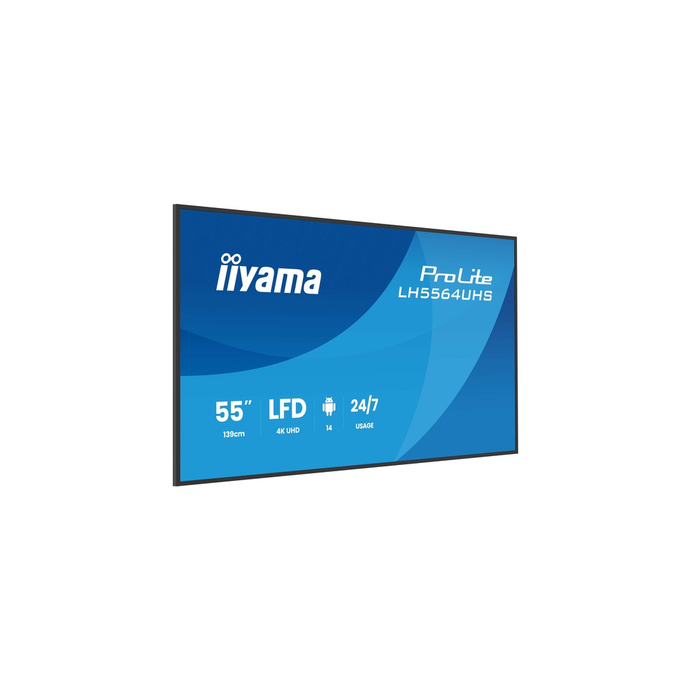 iiyama ProLite LH5564UHS 55" 4K UHD 500 nits Android 14 24/7 - Imagen 5
