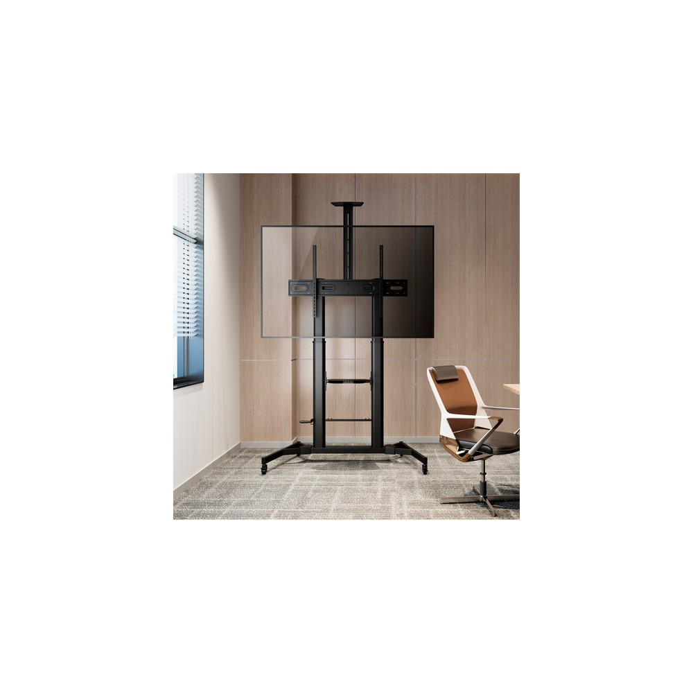 Soporte Suelo Aisens FT100TE-171 Inclinable, con ruedas para Pantallas 60-100" hasta 100 kg - Imagen 6