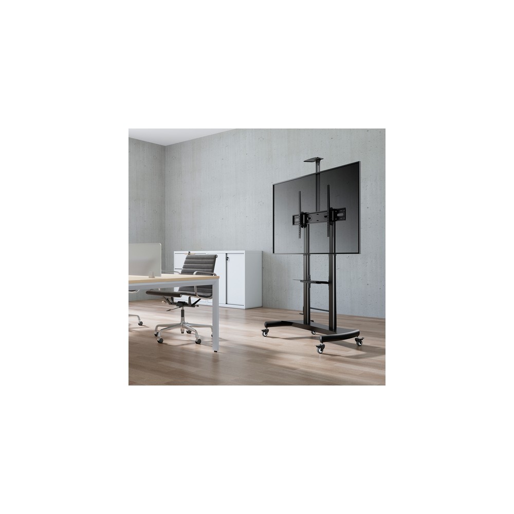 Soporte Suelo Aisens FT100TE-123 Inclinable, con ruedas para Pantallas 60-100" hasta 100 kg - Imagen 7