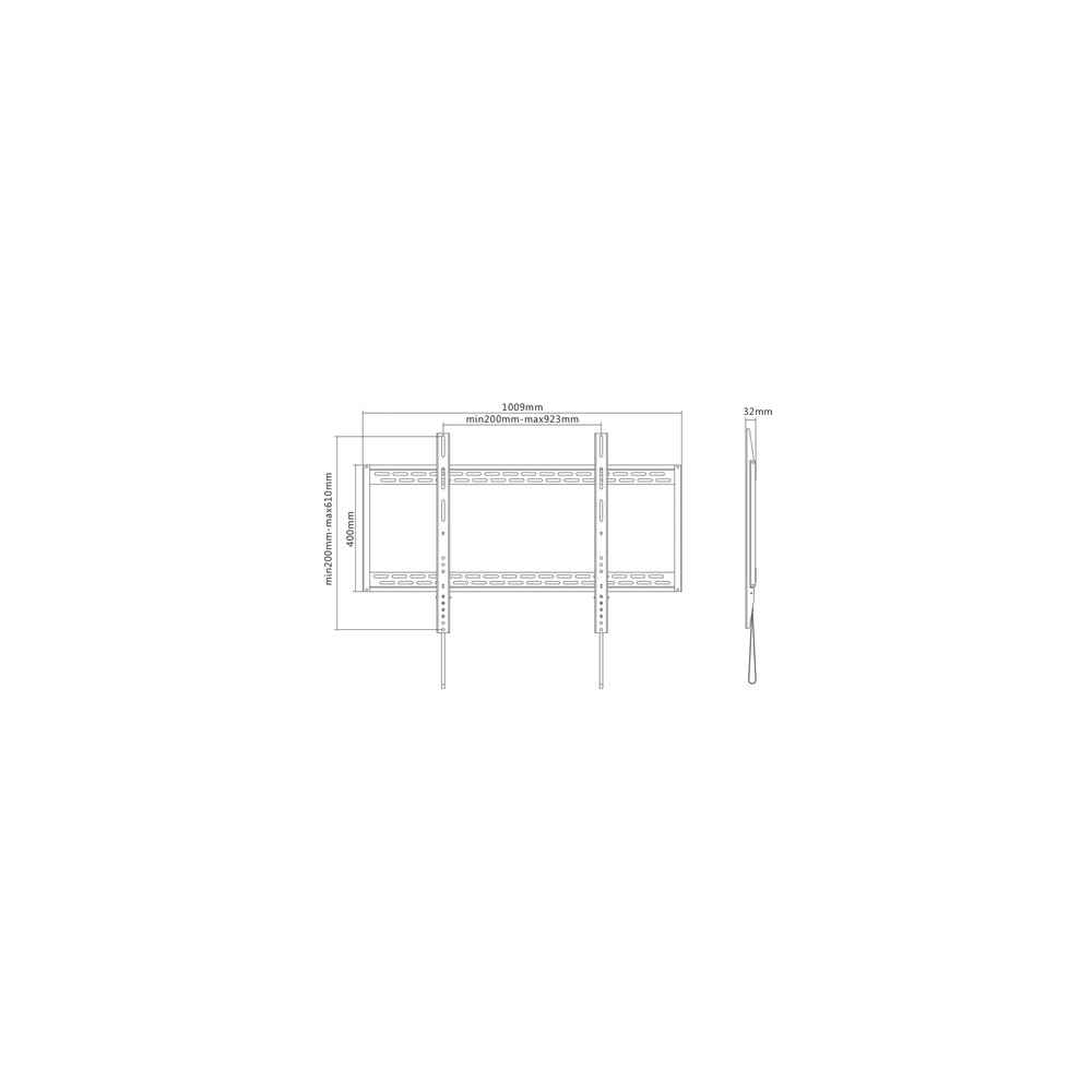 Soporte Pared Aisens WT100F-067 Fijo para Pantallas 60-100" hasta 130 kg - Imagen 6