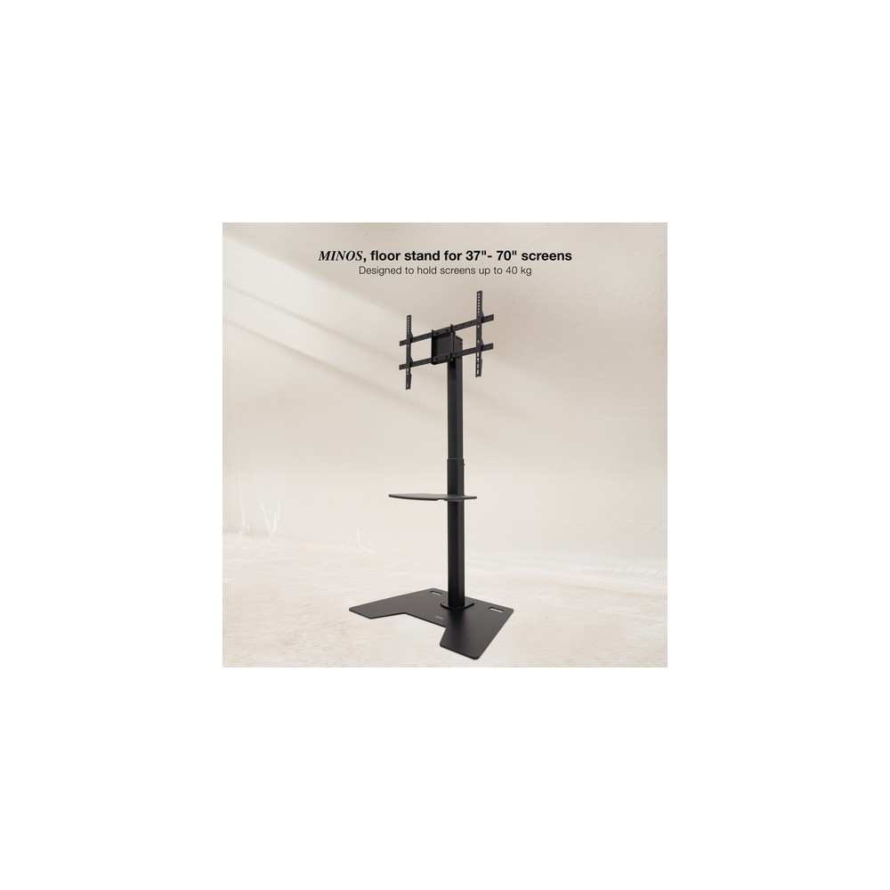 Soporte Suelo TooQ FS2284M-B Fijo para Pantallas 37-70" hasta 70 kg - Imagen 3