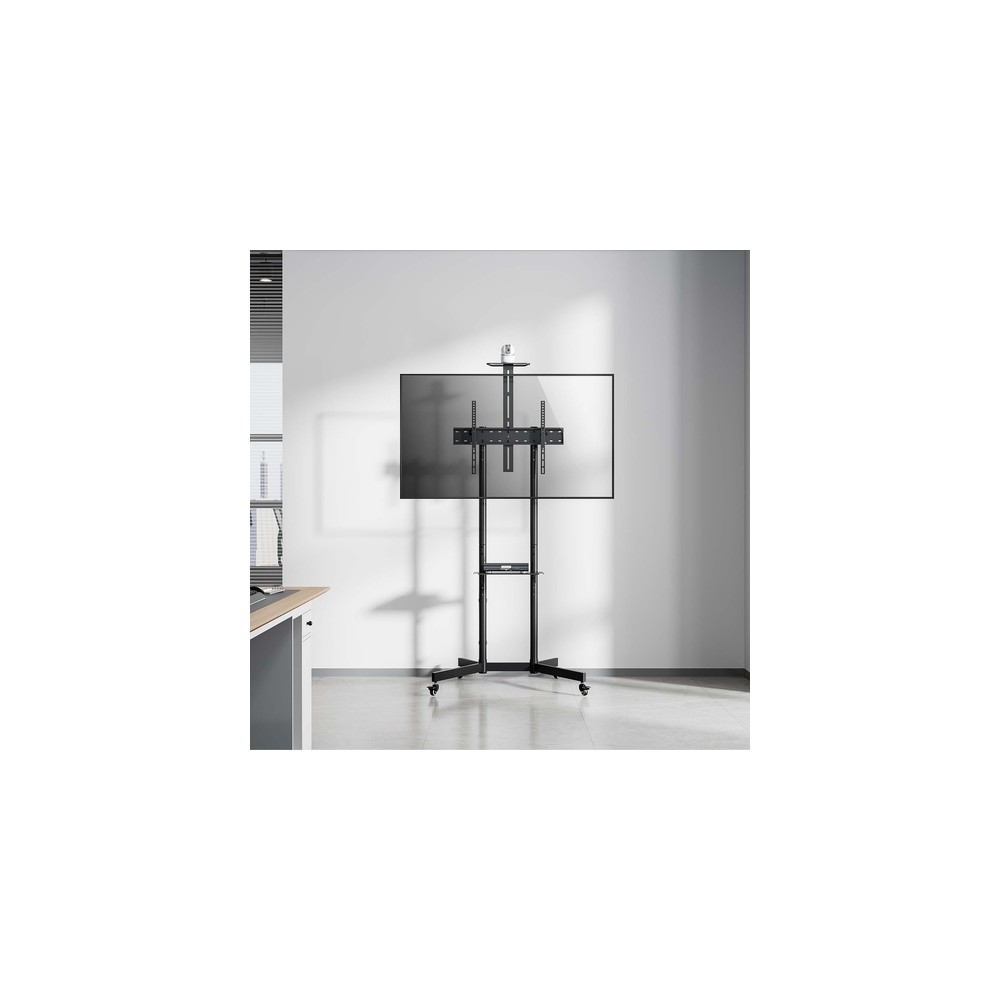 Soporte Suelo Aisens FT70TE-335 Inclinable, con ruedas para Pantallas 37-70" hasta 45 kg - Imagen 6