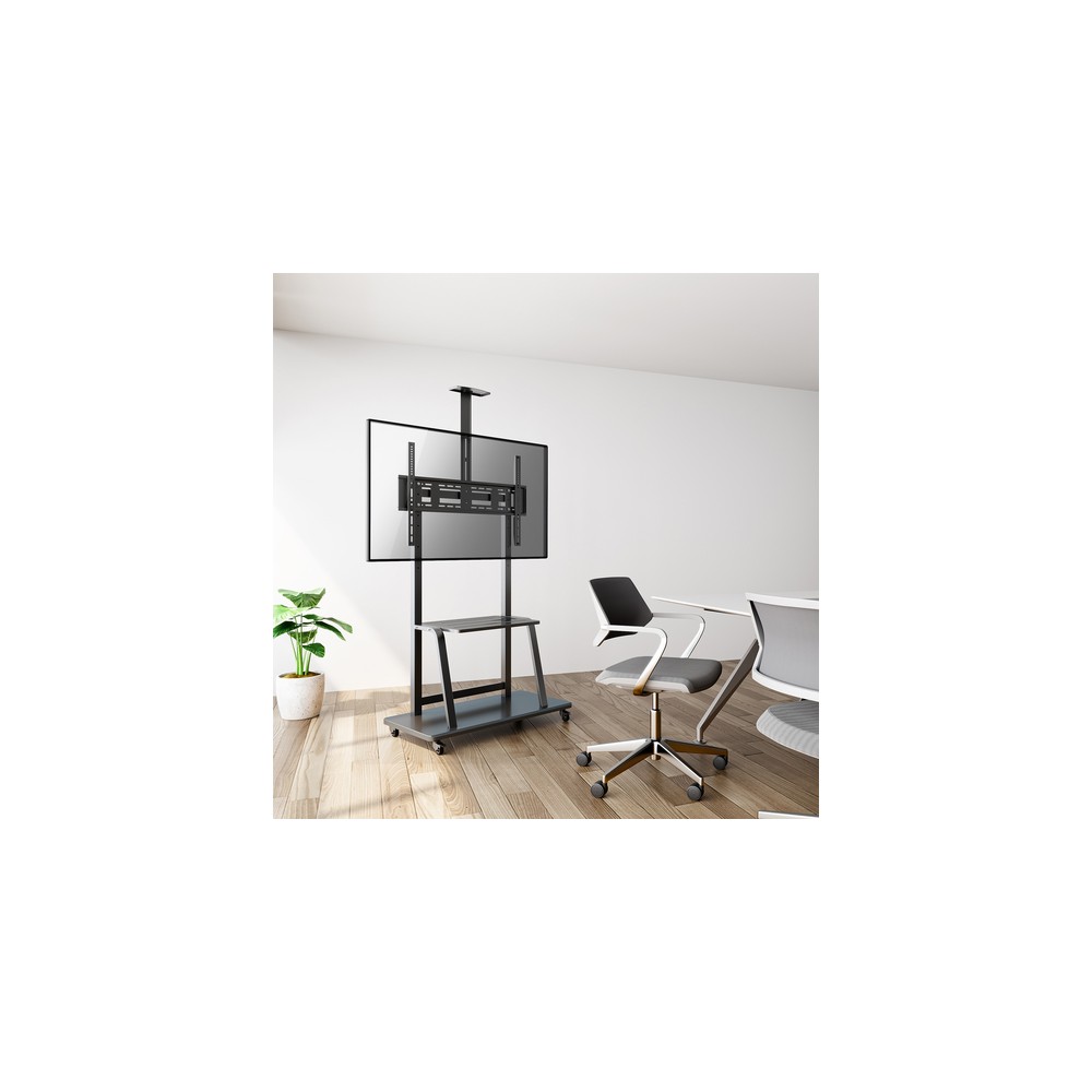 Soporte Suelo Aisens FT100E-135 Con ruedas para Pantallas 37-100" hasta 150 kg - Imagen 9