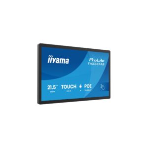 Panel PC táctil iiyama TW2223AS-B3P de frente con panel IPS Full HD