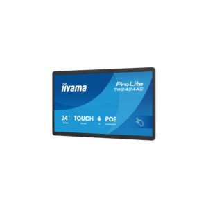 iiyama TW2424AS-B3P de 23,8" en vista lateral con perfil de 28 mm