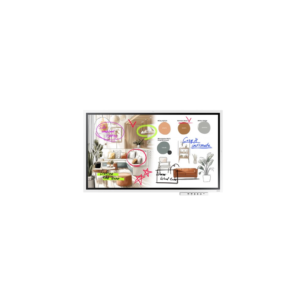 Samsung Flip WM55FX pizarra digital interactiva de 55 pulgadas 4K UHD – interfaz de pizarra con Tizen 9.0
